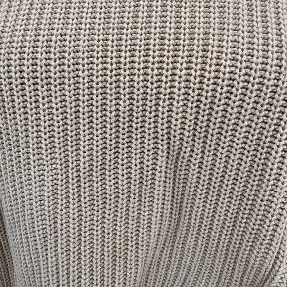 Vtg 525 America Open Back Chunky Knit Sweater Womens L Oversized Lagenlook Boxy - Picture 7 of 7